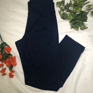 Stretchy High Rise Ankle Pants